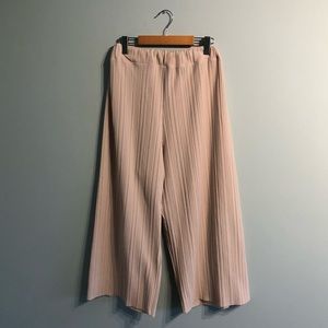 Oak + Fort Wide Leg Pleated Pants